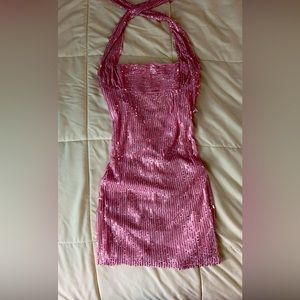 pink lucy in the sky dress